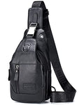Genuine Leather Sling Crossbody Bag P93219
