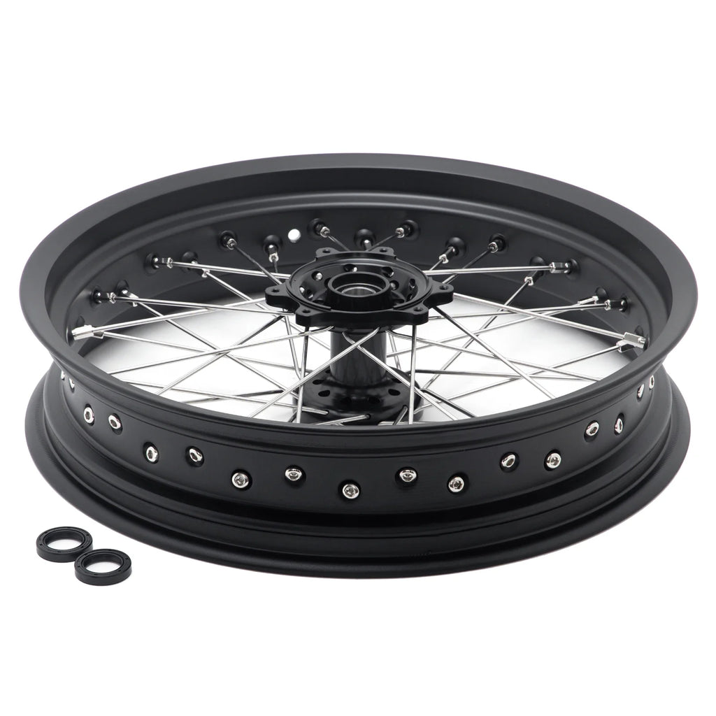 17"x 3.5/4.25 Supermoto Wheels Rim Hubs for Electric Motocycle B4477