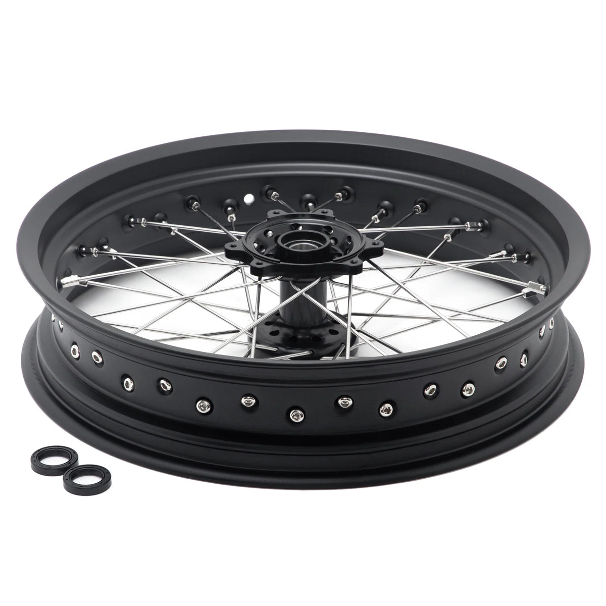 17"x 3.5/4.25 Supermoto Wheels Rim Hubs for Electric Motocycle B4477