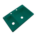 Drop-In Acrylic Double Bowl Kitchen Sink in Verde Q412