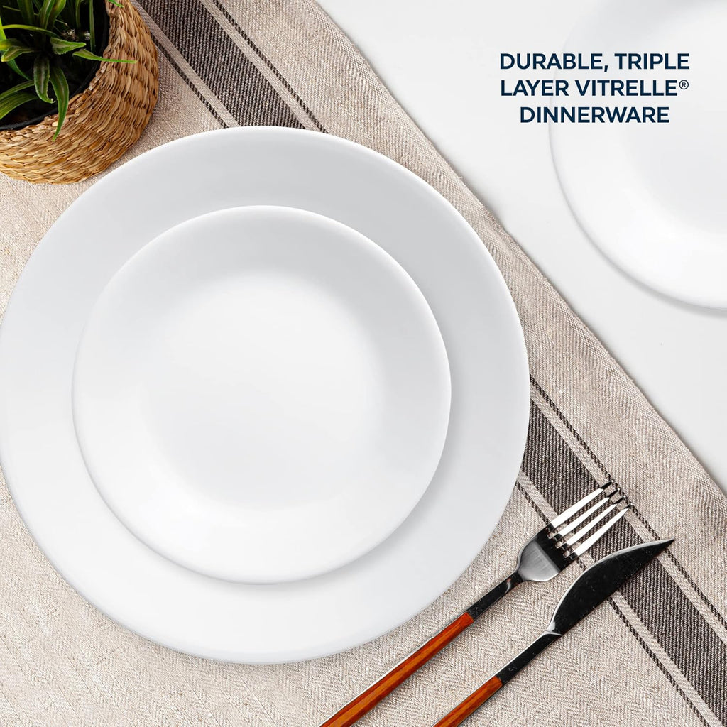 16-Piece White Dinnerware Set, Service for 4 J3786
