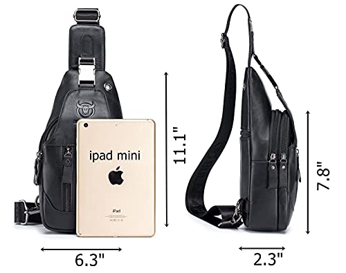 Genuine Leather Sling Crossbody Bag P93219