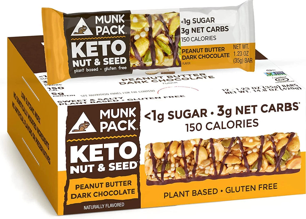 Nut & Seed Bar Peanut Butter Dark Chocolate 12 Bars A57751