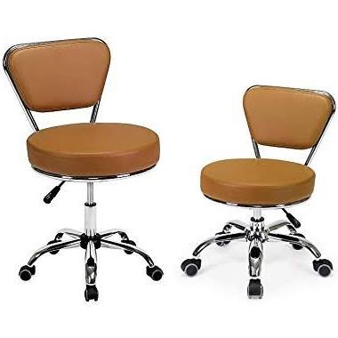 Pedicure Stool Cashmere Pneumatic Adjustable Rolling V322800
