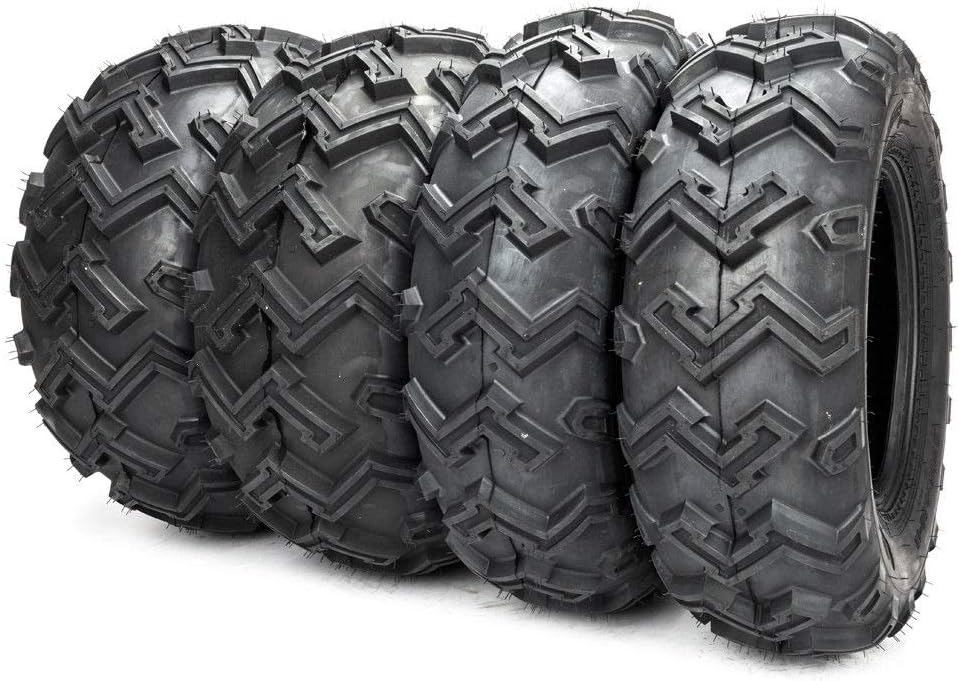 Pack of 4 25x8-12 & 25x10-12 6 Ply Mud Terrain ATV Tires Q964717