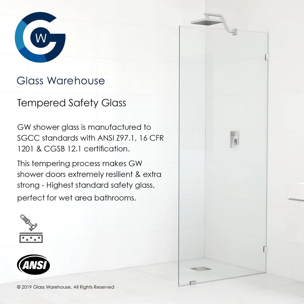 78x22 Frameless Shower Door Oil Rubbed Bronze C2669