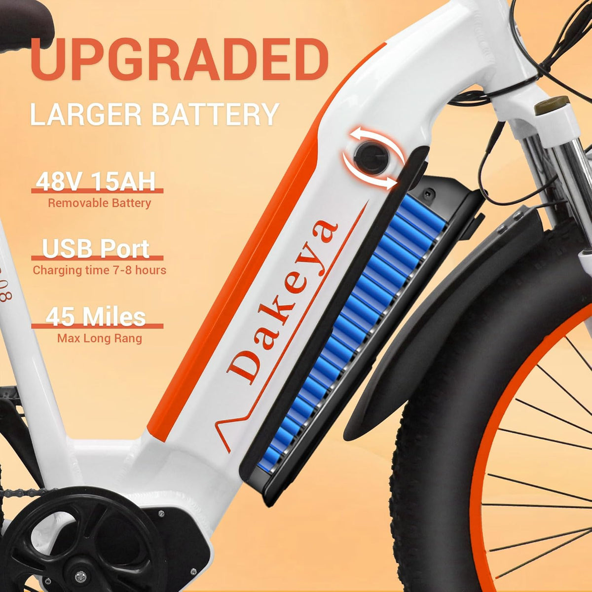 1000W Brushless Motor 7-Speed 48V 15AH Battery 26" x 4.0 Fat Tire Electric Bike V177
