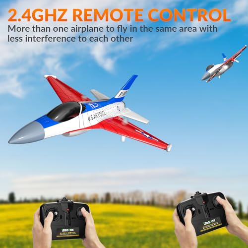 F16 Falcon Fighter Jet RC Plane with LED Lights, 2 Channel, 2 Batteries B30143