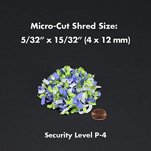 10-Sheet Micro-Cut Paper and Credit Card Shredder with 4-Gallon Pullout Wastebasket S569525