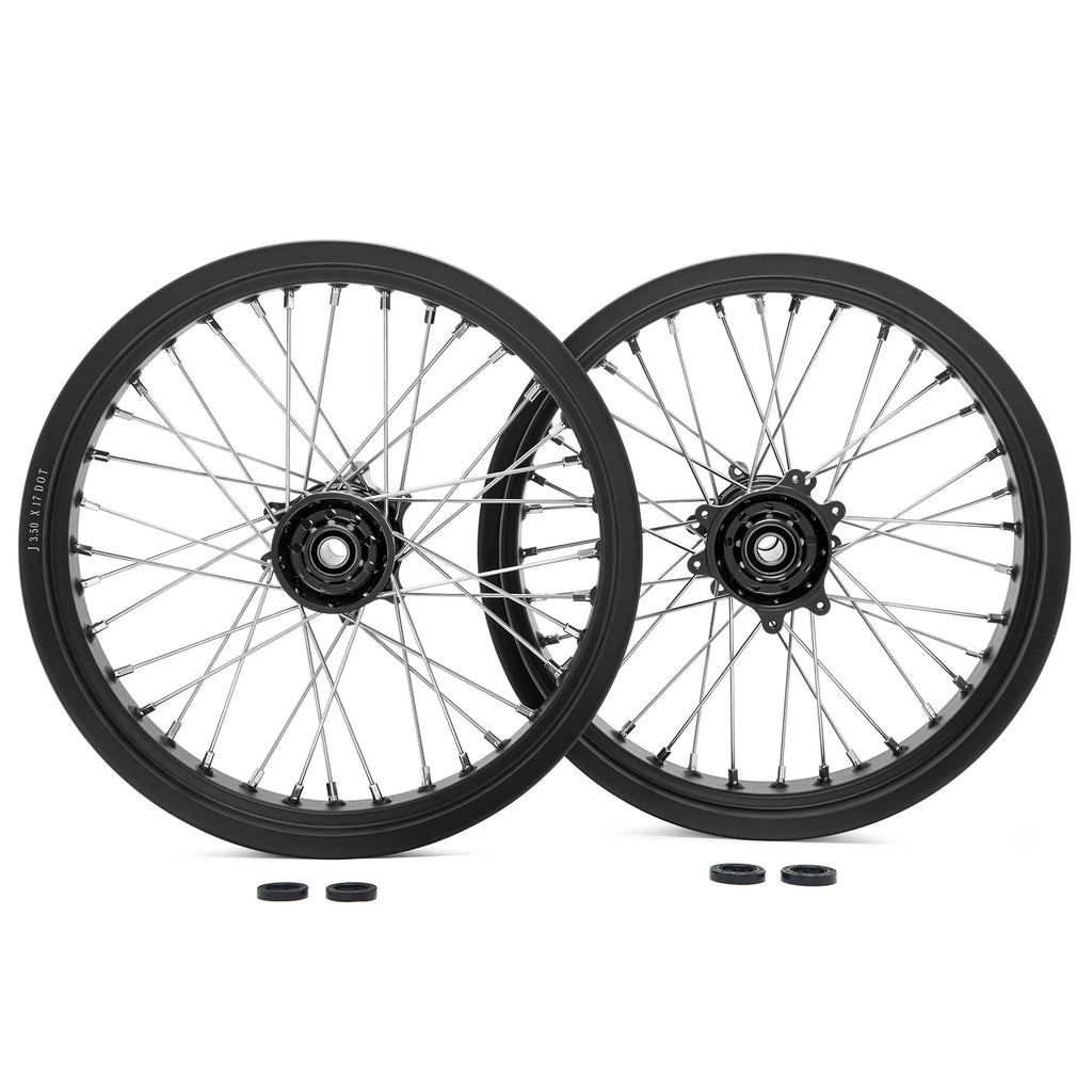 17"x 3.5/4.25 Supermoto Wheels Rim Hubs for Electric Motocycle B4477