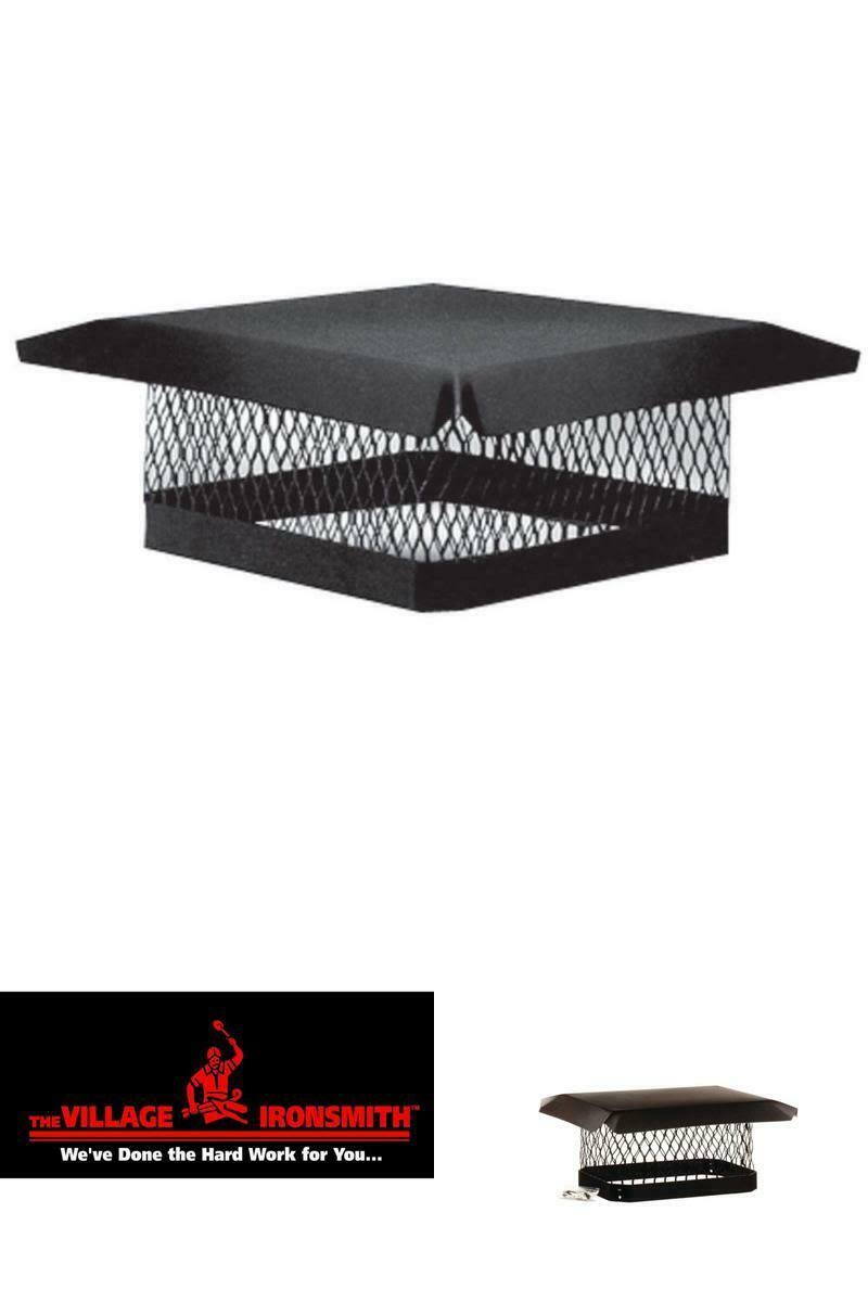 Galvanized Steel Black Rectangular Chimney Cap N444