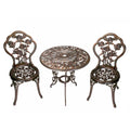 3-Piece Cast Metal Bistro Set with 2 Chairs Z255022