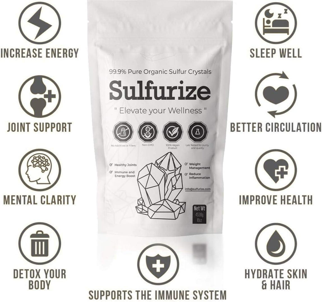 99.9% Pure MSM Crystals Supplement - 1 LBS Pack M547