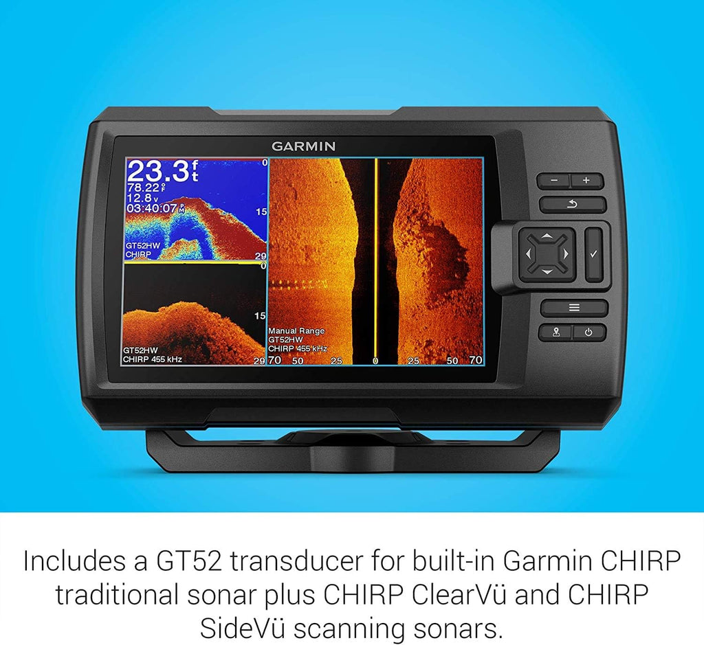 7-inch Color Fishfinder with Transducer and Protective Cover P8961