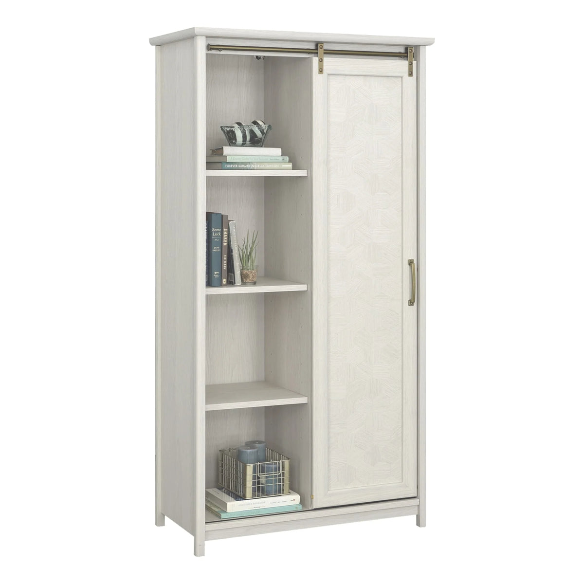 Glacier Oak Engineered Wood Storage Cabinet B9540