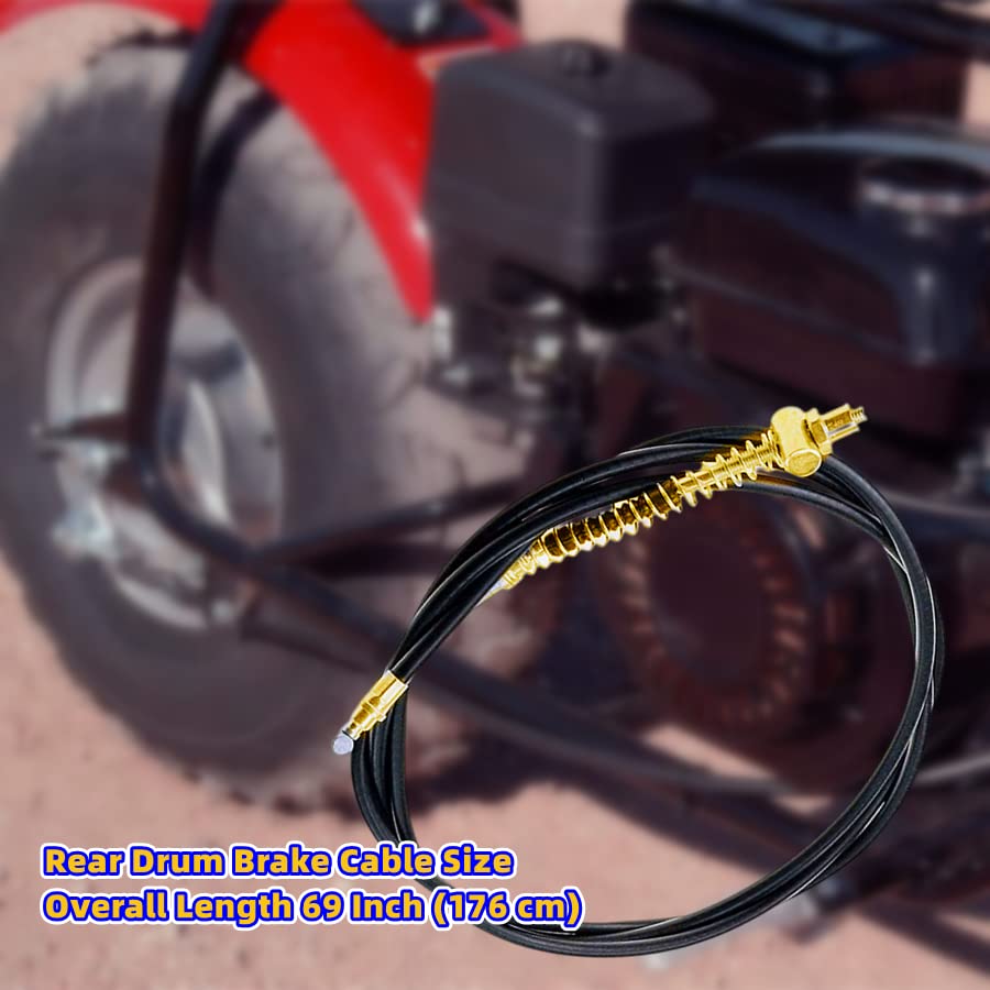 Mini Bike Brake Lever Left Brake Clutch with 69" Rear Drum Brake Cable C771929