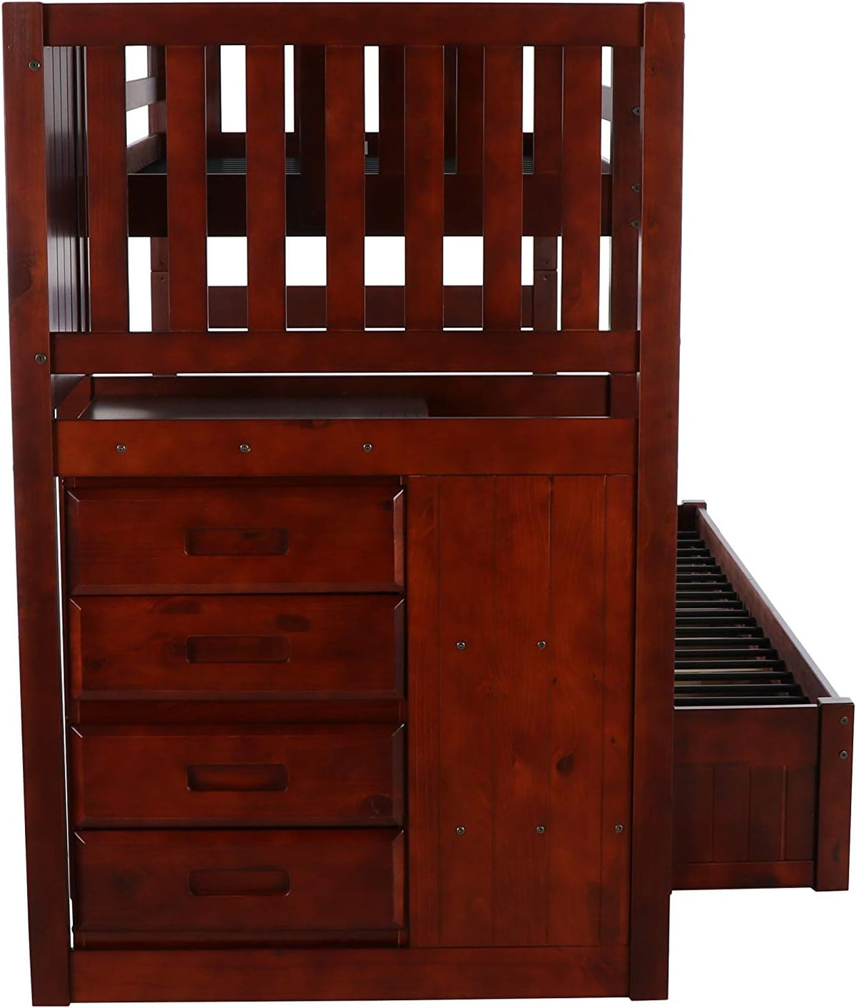 Twin Over Full Staircase Bunk Bed with 3 Drawers M636
