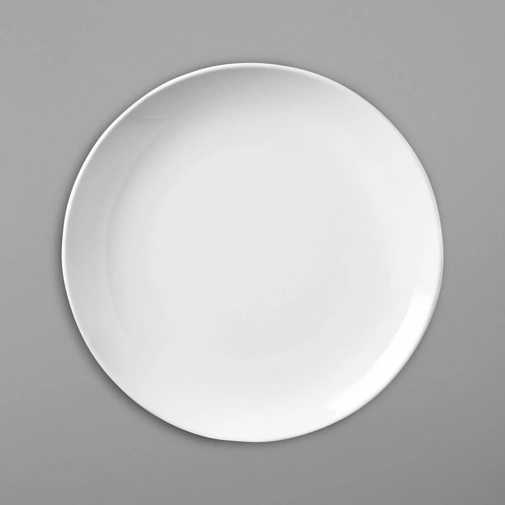 Bright White Porcelain Coupe Plate 24/Case S2282