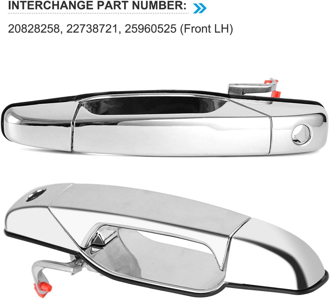 Door Handles 4 PCS Front Rear Driver & Passenger Side D84235