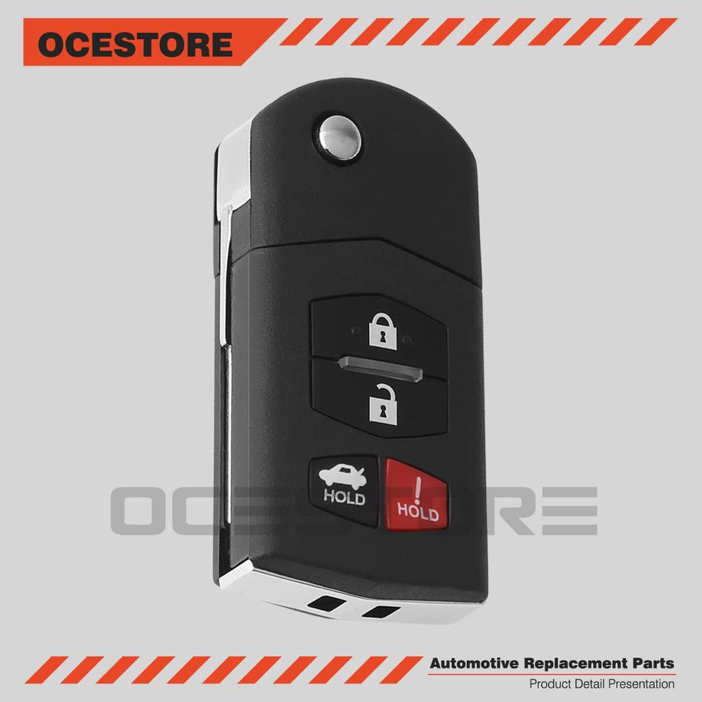 Car Key Fob Keyless Entry Remote 4 Button Pack of 2 K5725