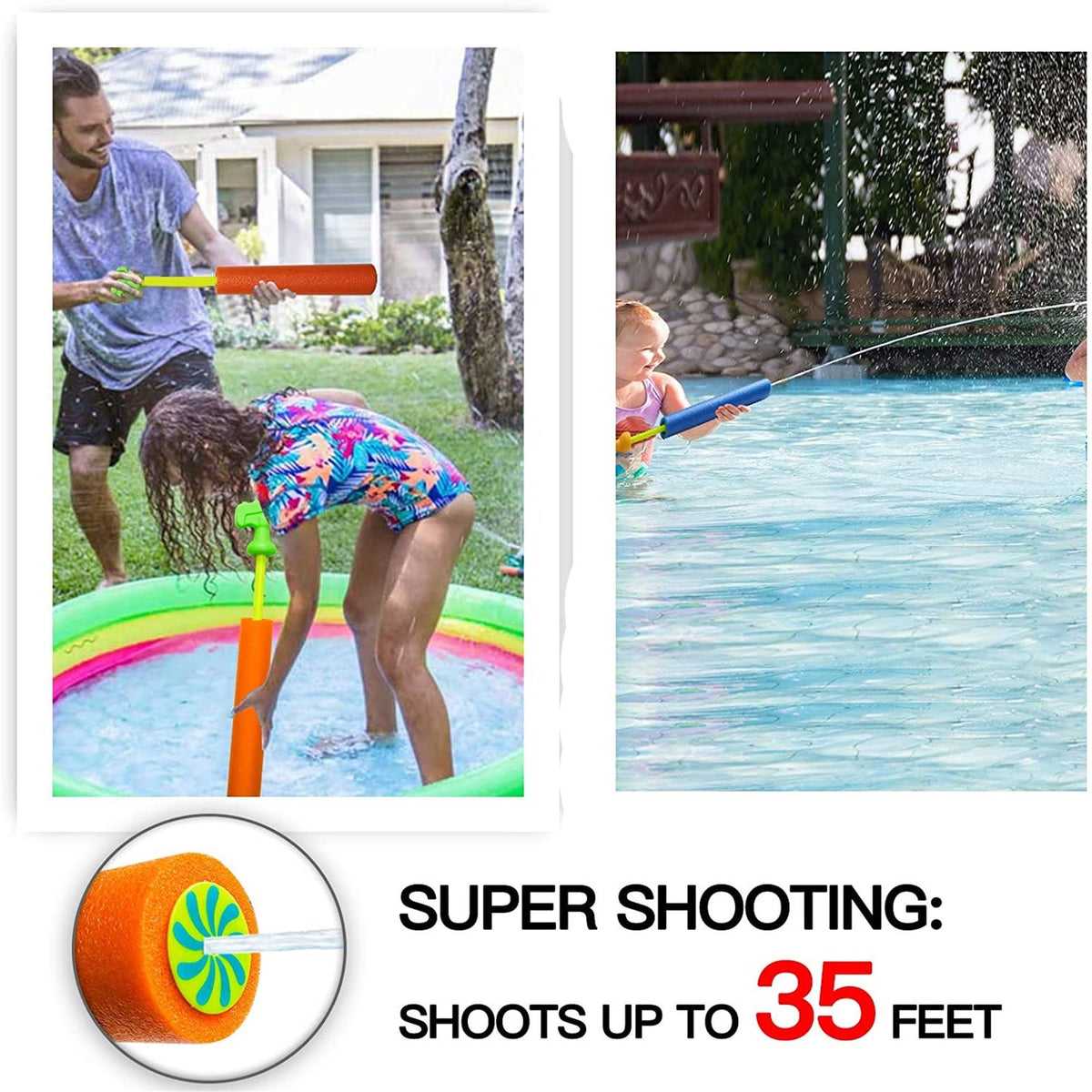 8 Pcs Water Gun Pool Toys Set P722106