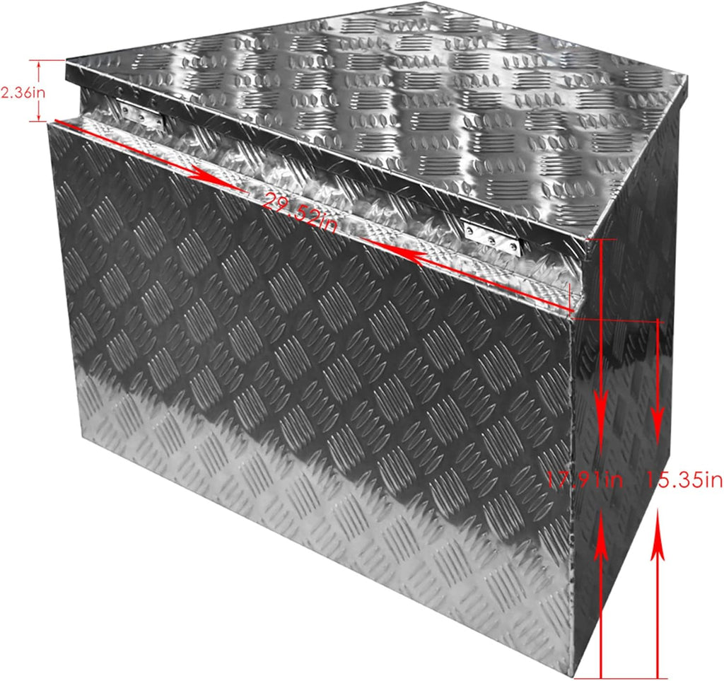 29 Inch x 15 Inch Aluminum Trailer Tongue Tool Box F620399