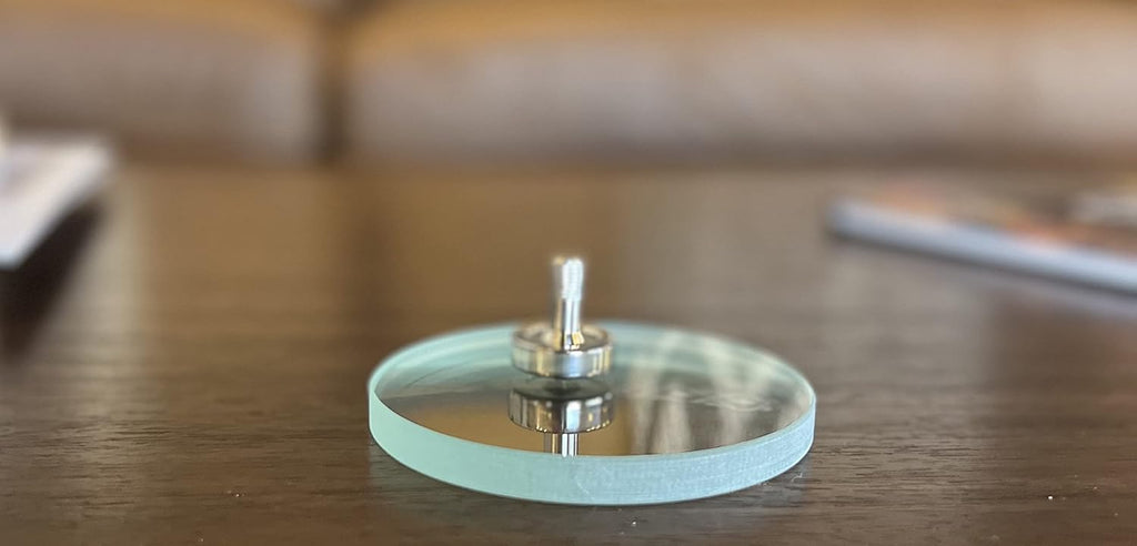 Stainless Steel Spinning Top and Glass Lens Starter Set F9878