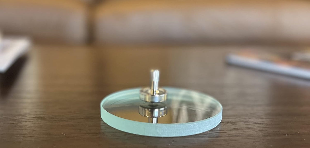 Stainless Steel Spinning Top and Glass Lens Starter Set F9878