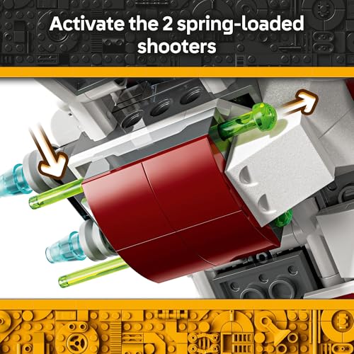 LEGO Star Wars Ahsoka's Jedi Interceptor Spaceship Building Toy, Ages 8+, 75401 T459