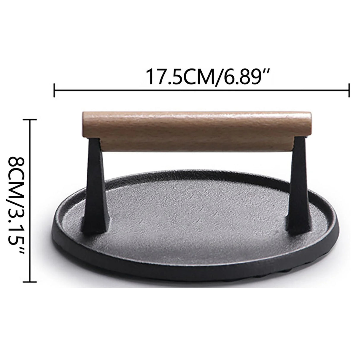 Burger Press with Wooden Handle T934