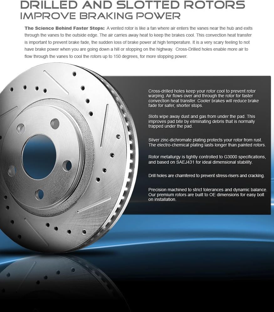 Front 256mm D/S 4 Lug Rotors + Brake Pads + Clips Pack of 2 E5749