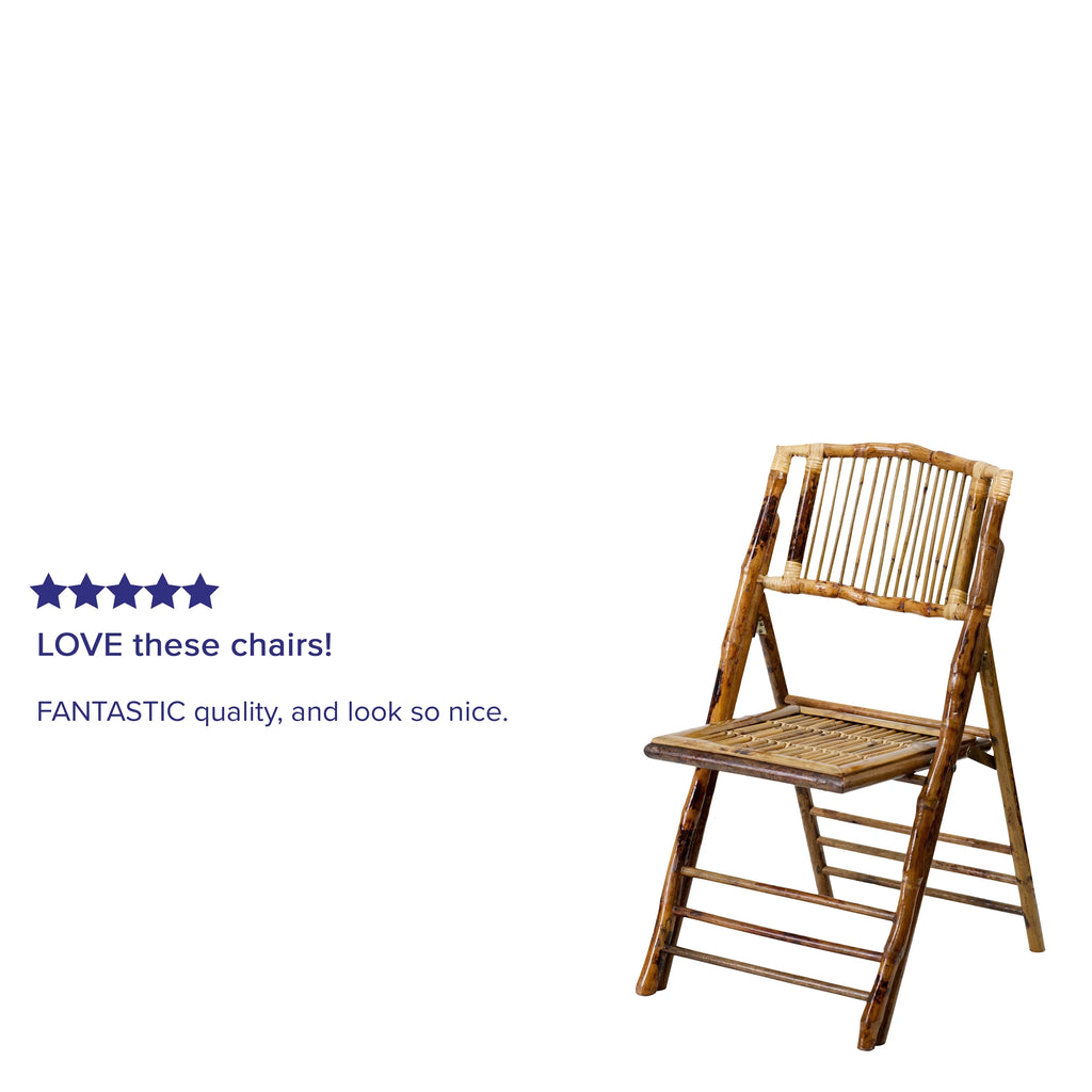 4 Pack Bamboo Wood Folding Chair I29892