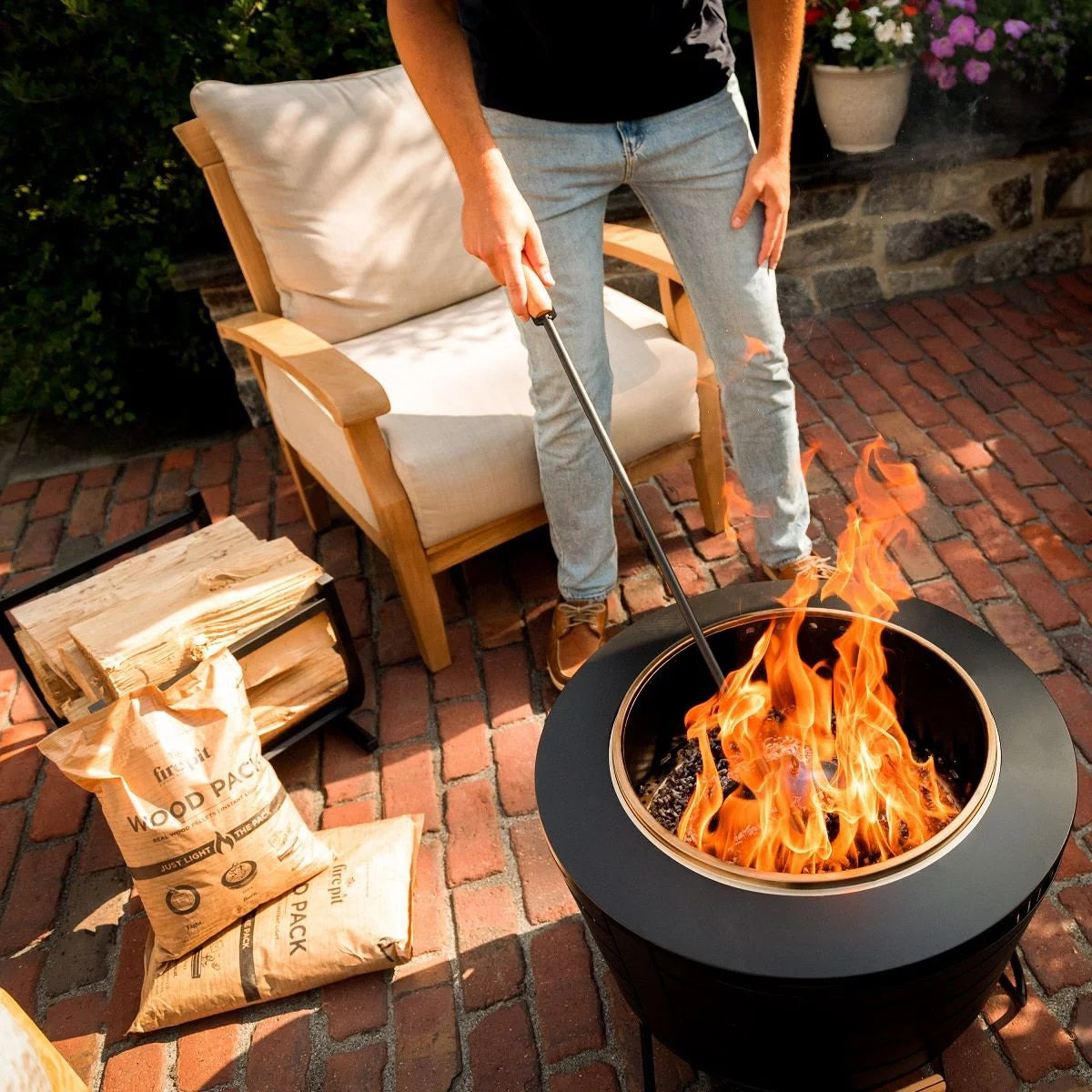 Fire Pit Wood Packs, Pack of 4 B410