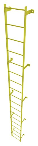 Safety Yellow 8-Rung Fixed Steel Ladder Z12211