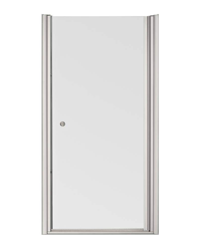 Matte Nickel Frameless Pivot Shower Door V9192