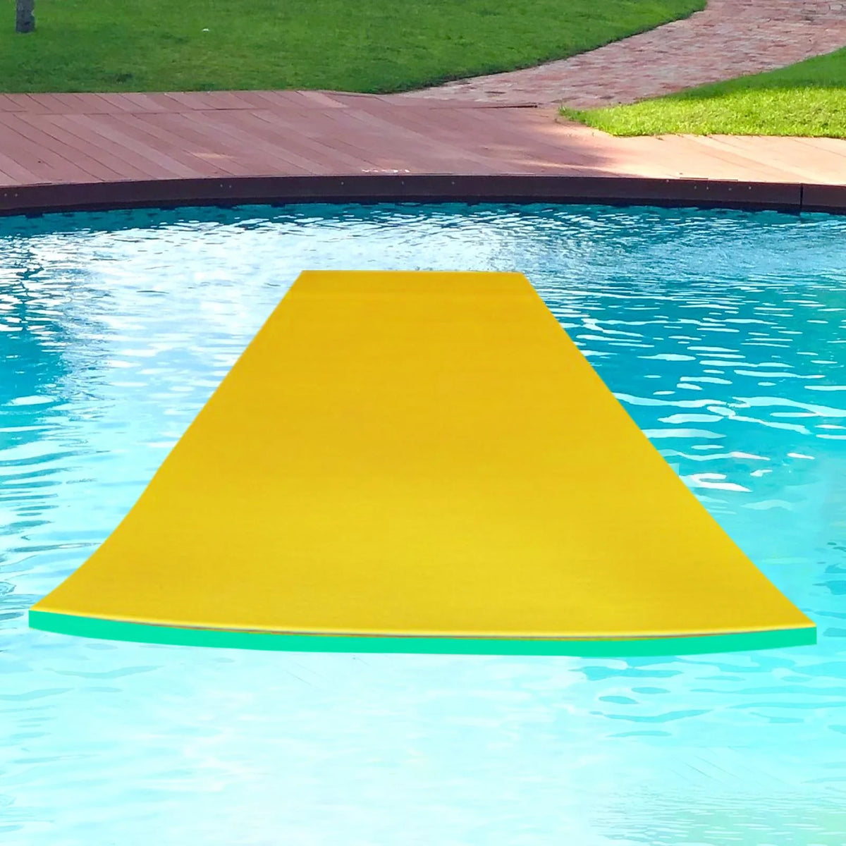 Yellow Green Floating Pool Mat V23009
