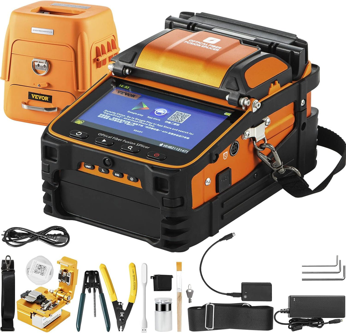 Fiber Fusion Splicer Machine with Optical Fiber Cleaver Kit L809153