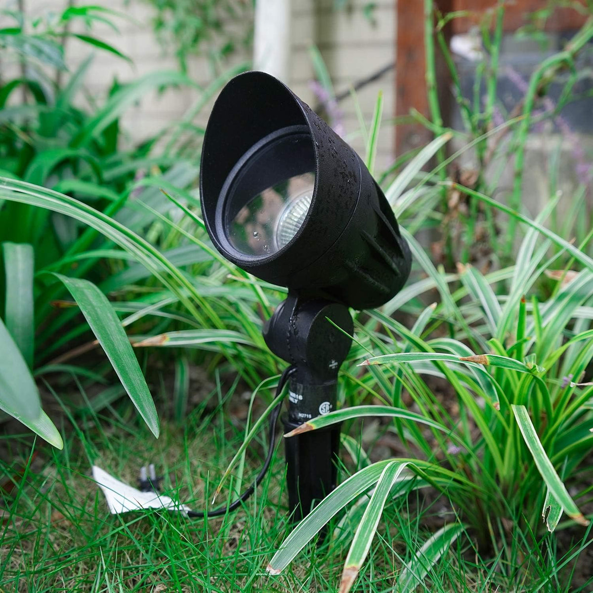 Halogen 50W Outdoor Spot Lights Waterproof Low Voltage Lighting with Spike Stand, 8 Pack F523522