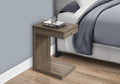 C-shaped Brown Laminate Accent Table N3394