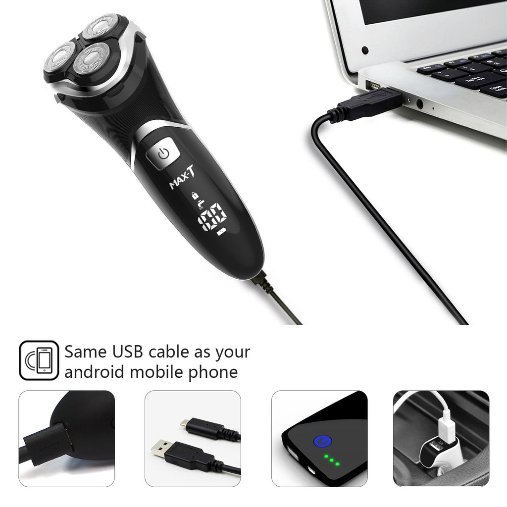 Electric Shaver Razor with Pop Up Trimmer, IPX7 Waterproof, Pack of 2 C369283