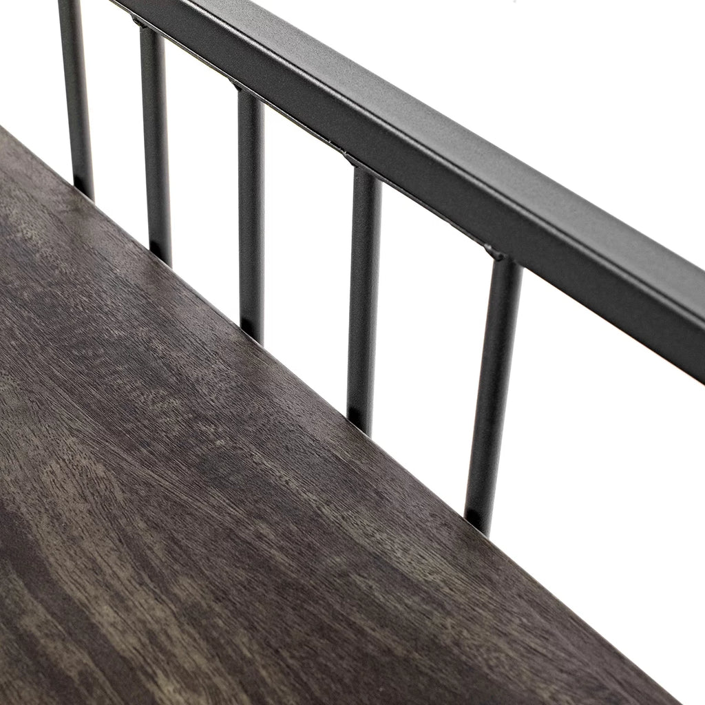 47" Console Table with Metal Frame, Rustic Brown W522