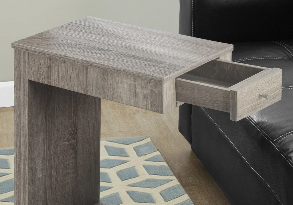 C-shaped Brown Laminate Accent Table N3394