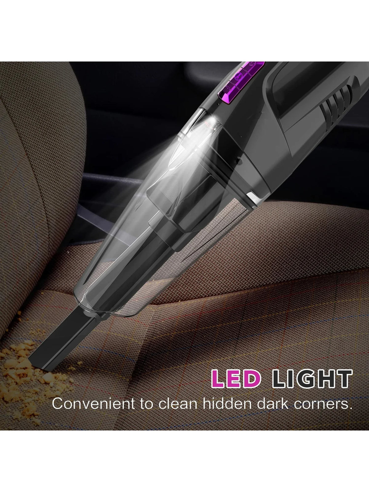 Cordless Handheld Mini Vacuum 8500 PA Washable Filters Wet Dry Y261