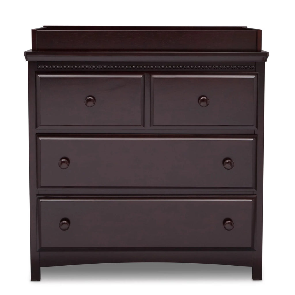 3 Drawer Dresser with Changing Top, Grey N4465