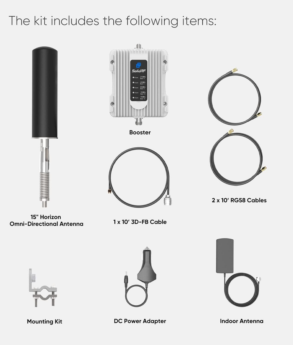 Vehicle Cell Phone Signal Booster for RV Truck, 5G Ready, FCC Approved K250696