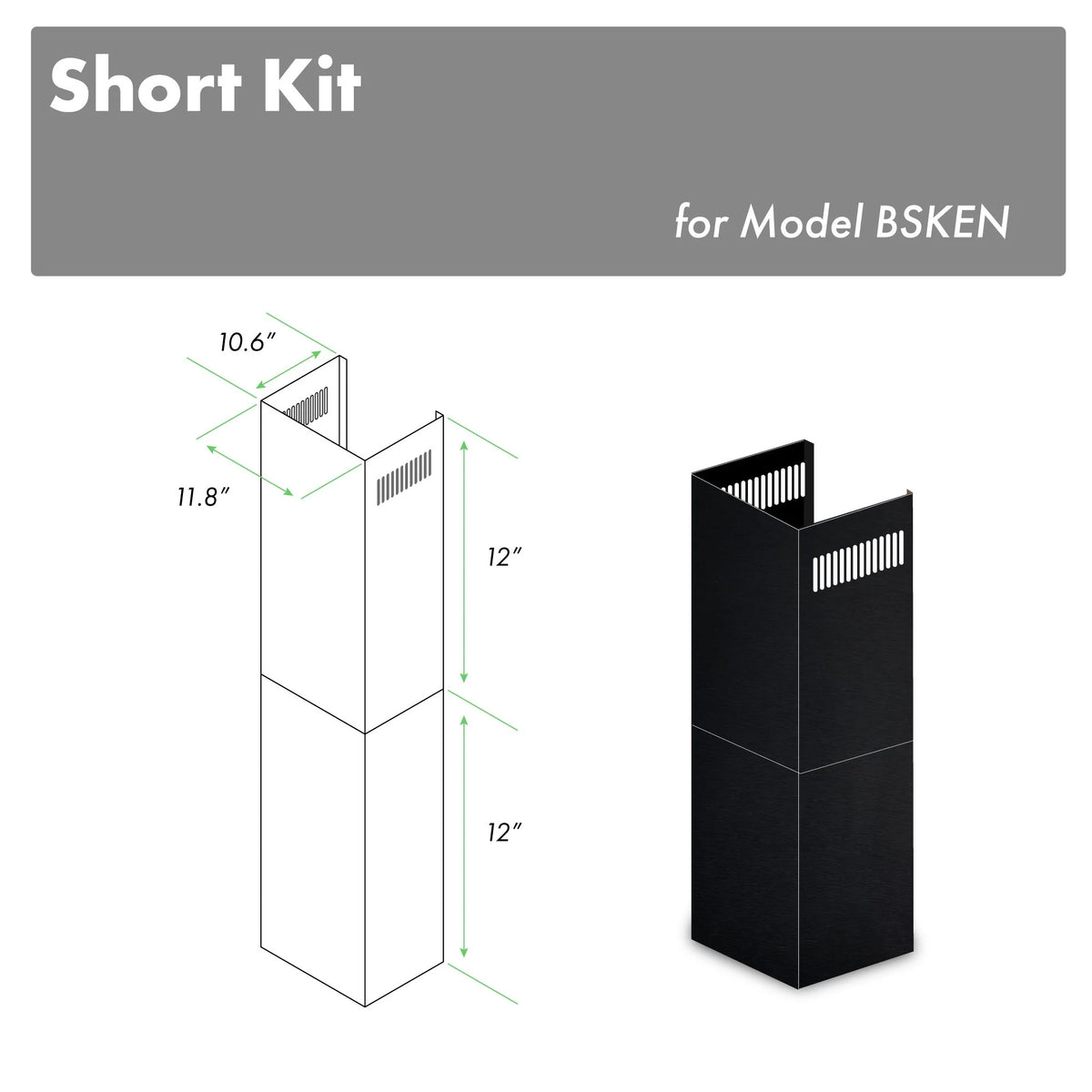 2-12 In. Short Chimney Pieces L887276