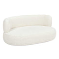 Medium Ivory Curved Dog Sofa Bed H179384