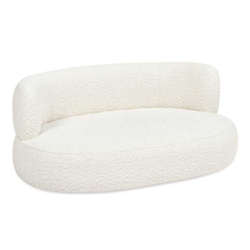 Medium Ivory Curved Dog Sofa Bed H179384
