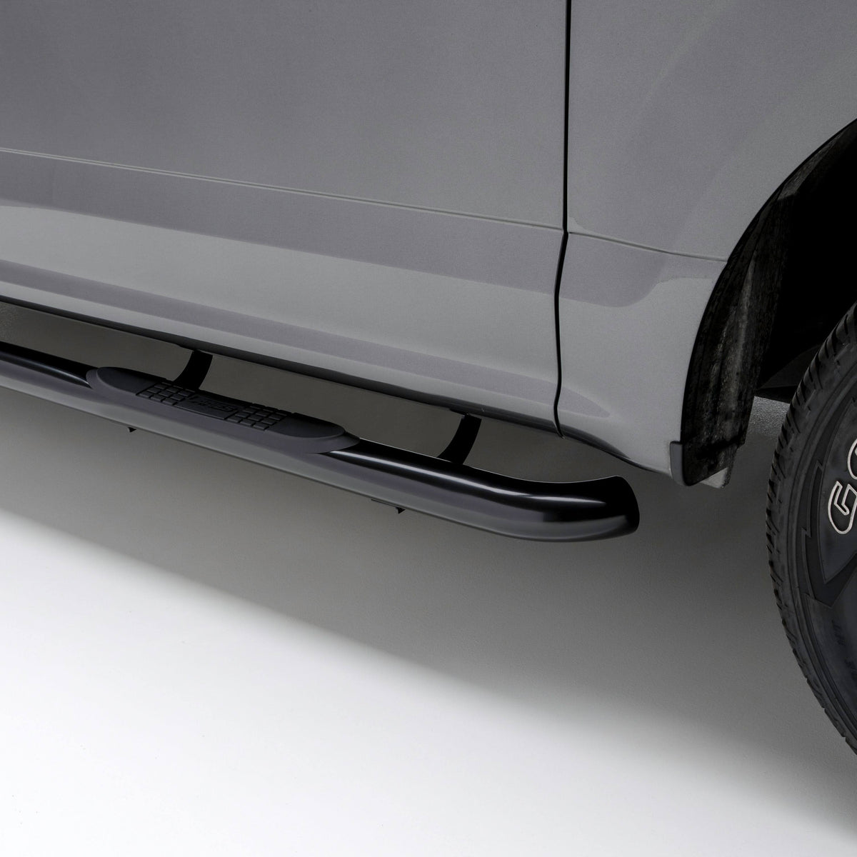 Black 3-Inch Round Side Bars X3250