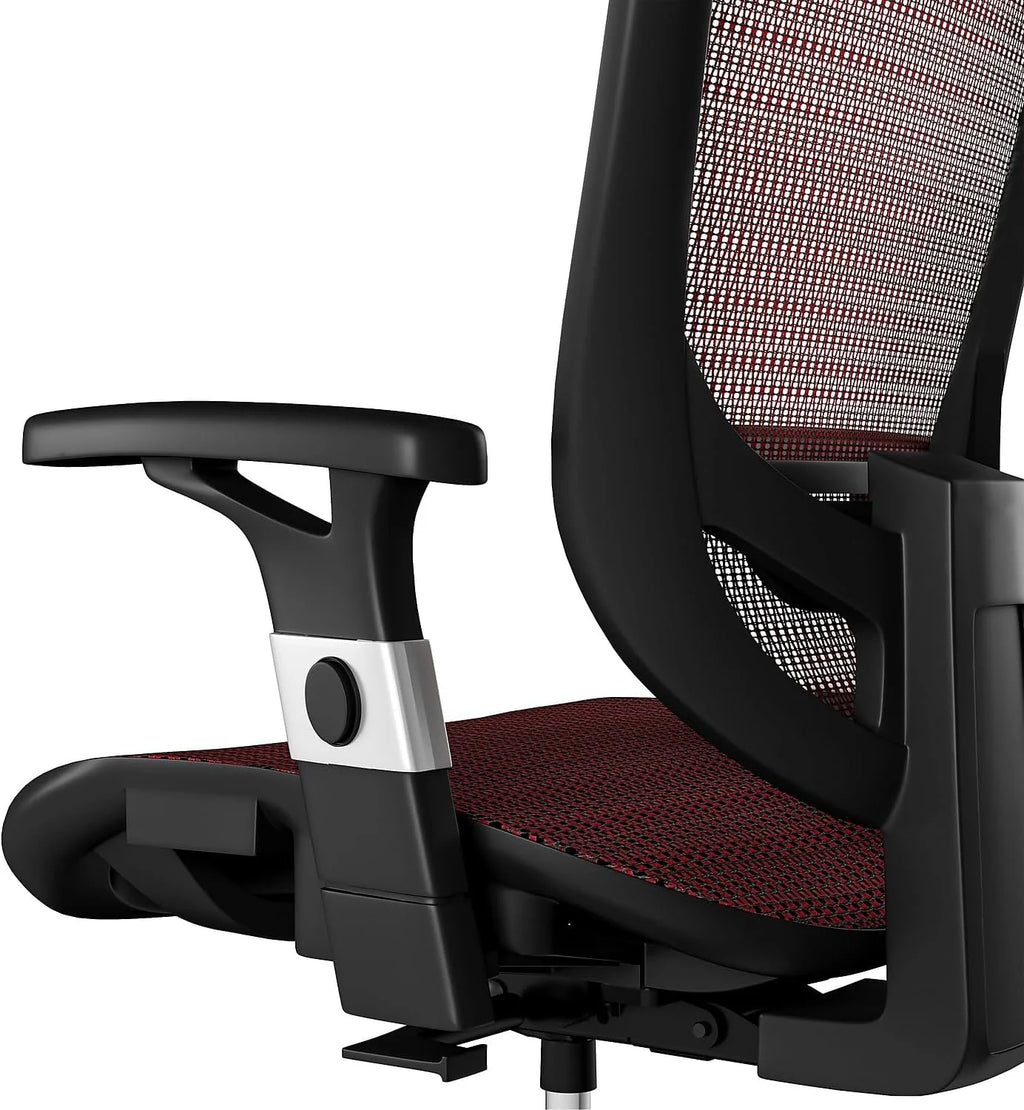 Mesh Computer And Desk Chair, Red Y9704